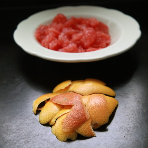 grapefruit marmalade in the making
